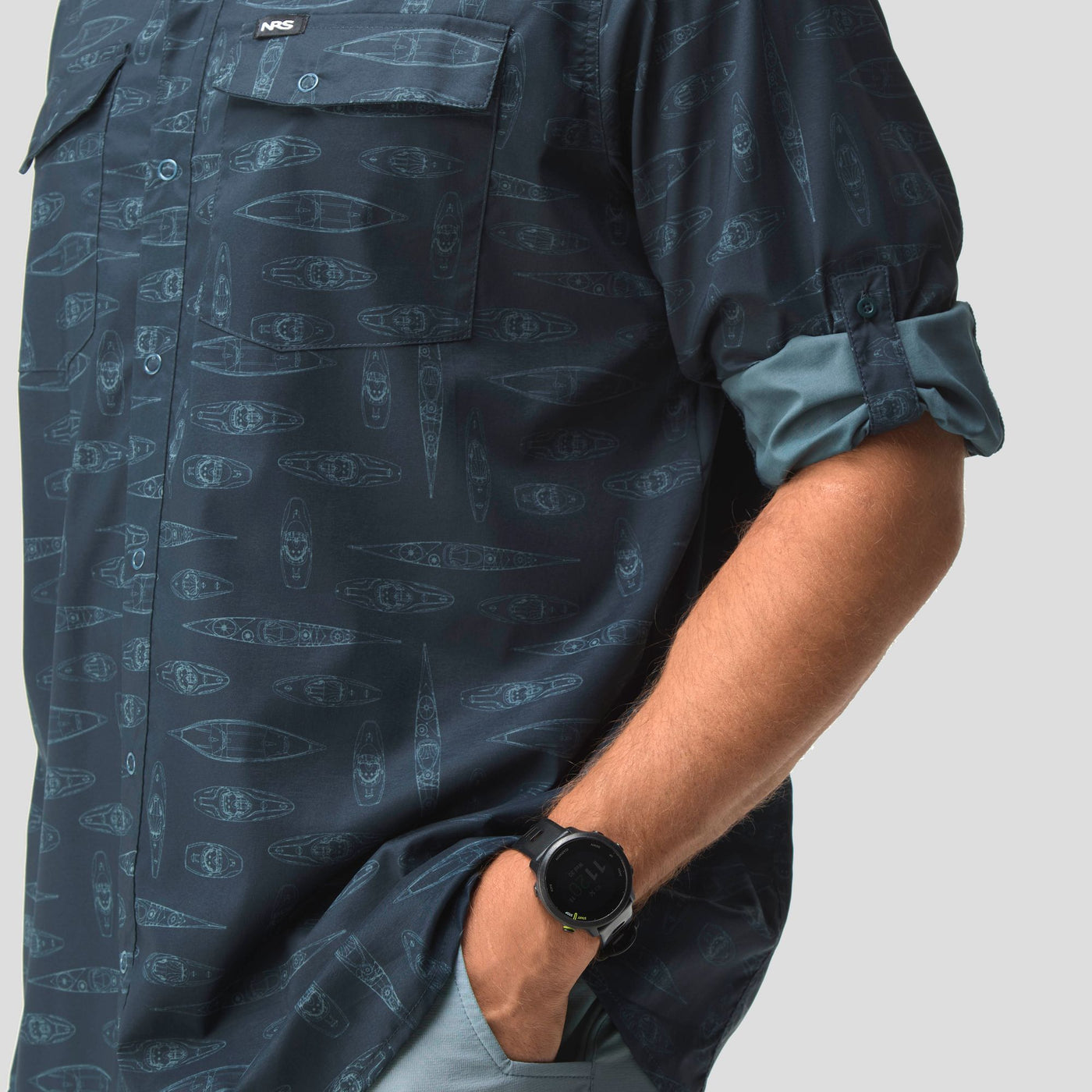 Chemise guide à manches longues NRS pour hommes