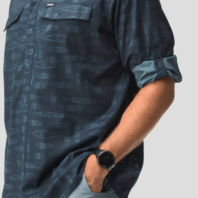 Chemise guide à manches longues NRS pour hommes