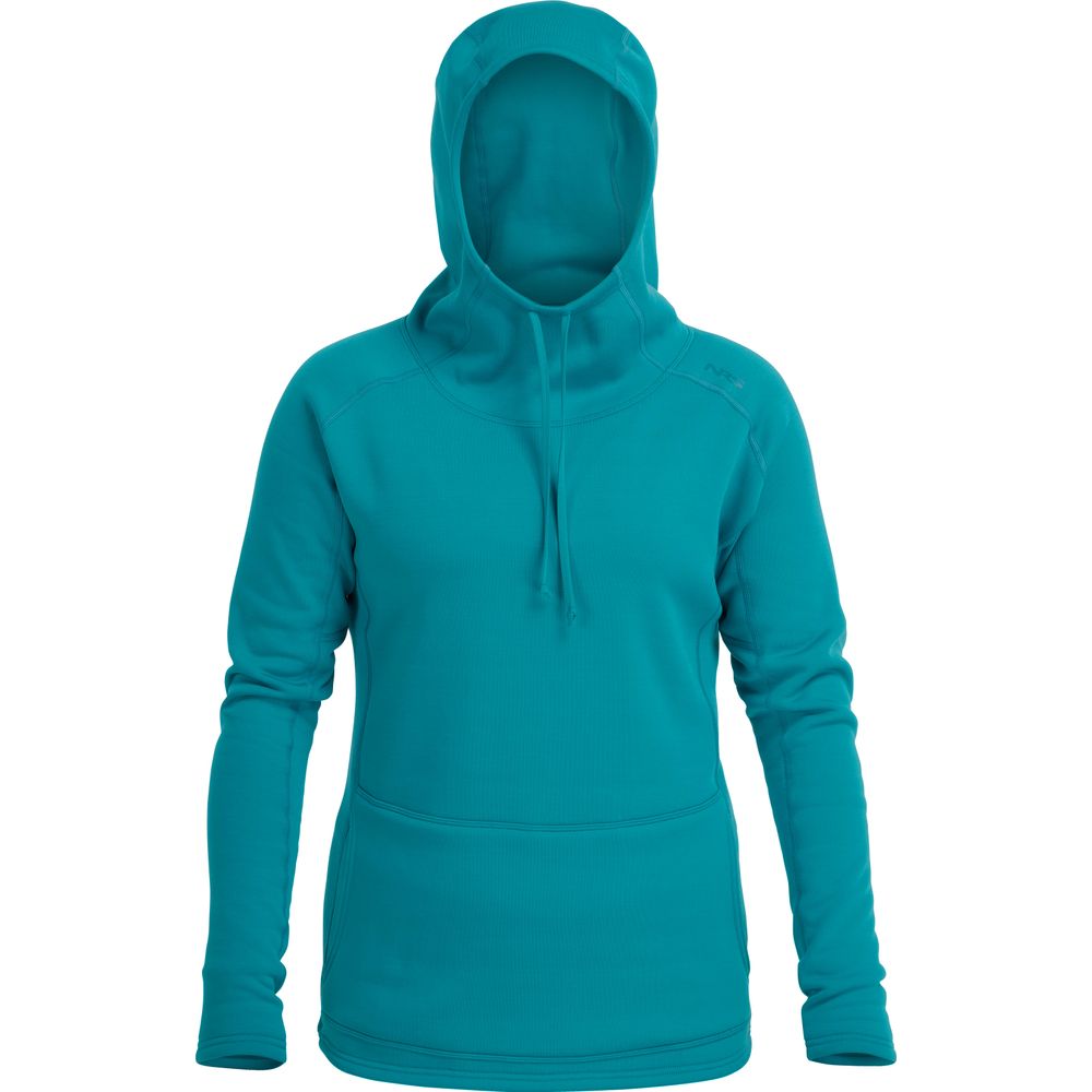 NRS Women's Expedition Weight Hoodie glacier front