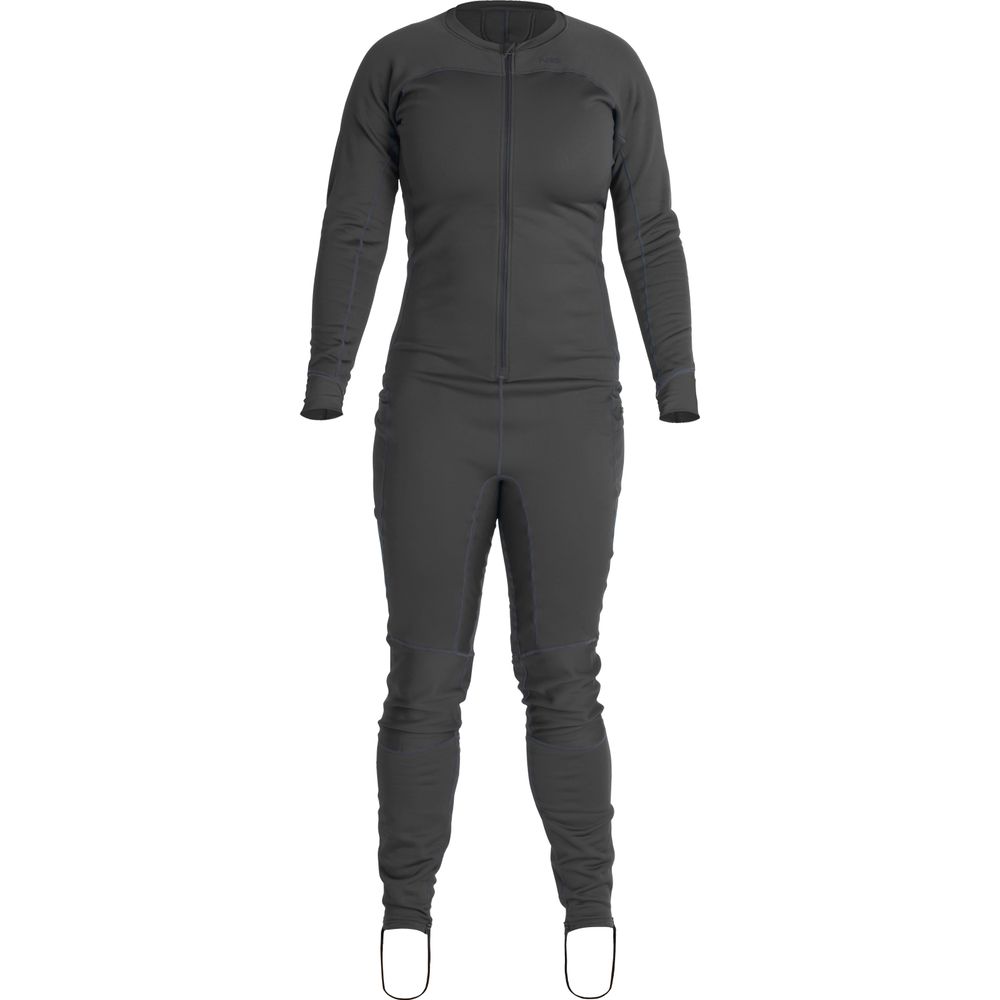 NRS Women's Expedition Weight Union Suit graphite front