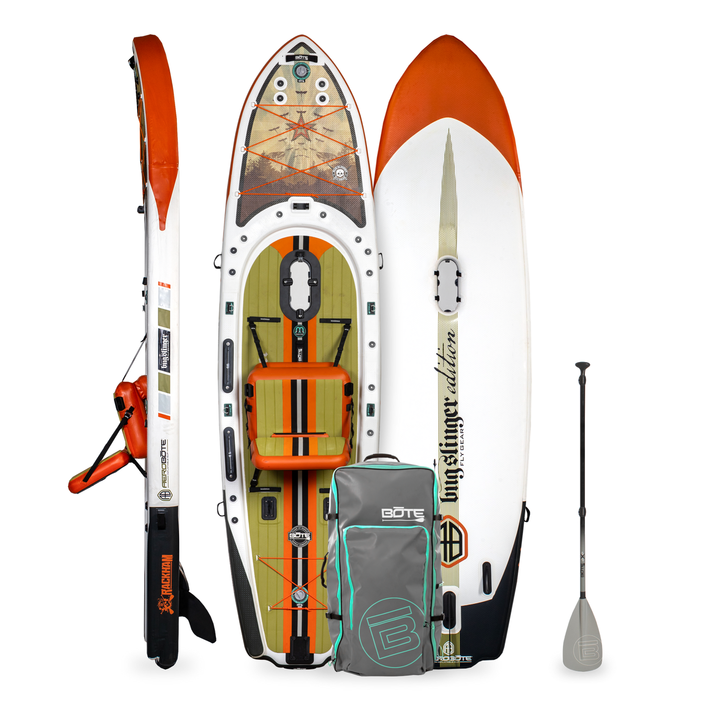 Bote Rackham Aero 12′4″ Inflatable Hybrid Paddle Board