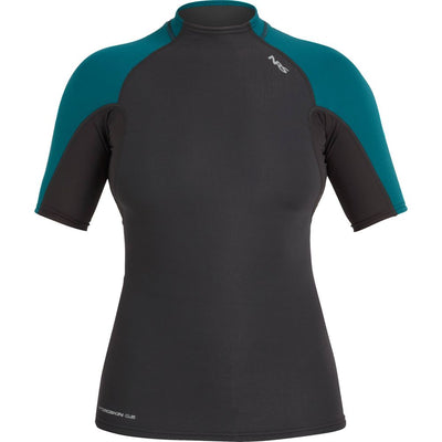 NRS Women's HydroSkin 0.5 Short-Sleeve Shirt graphite front
