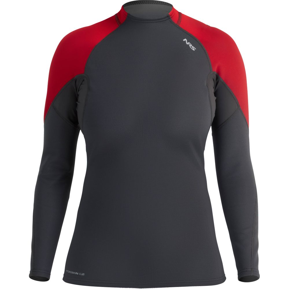 NRS Women's HydroSkin 0.5 Long-Sleeve Shirt salsa front