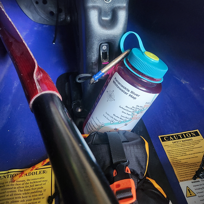 Pack d'autocollants de la carte de la rivière Kananaskis