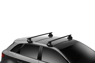 Thule Square Bar Evo Clamp Roof Rack for Bare Roofs | AQ Thule Square Bar Evo Clamp Roof Rack for Bare Roofs | AQ