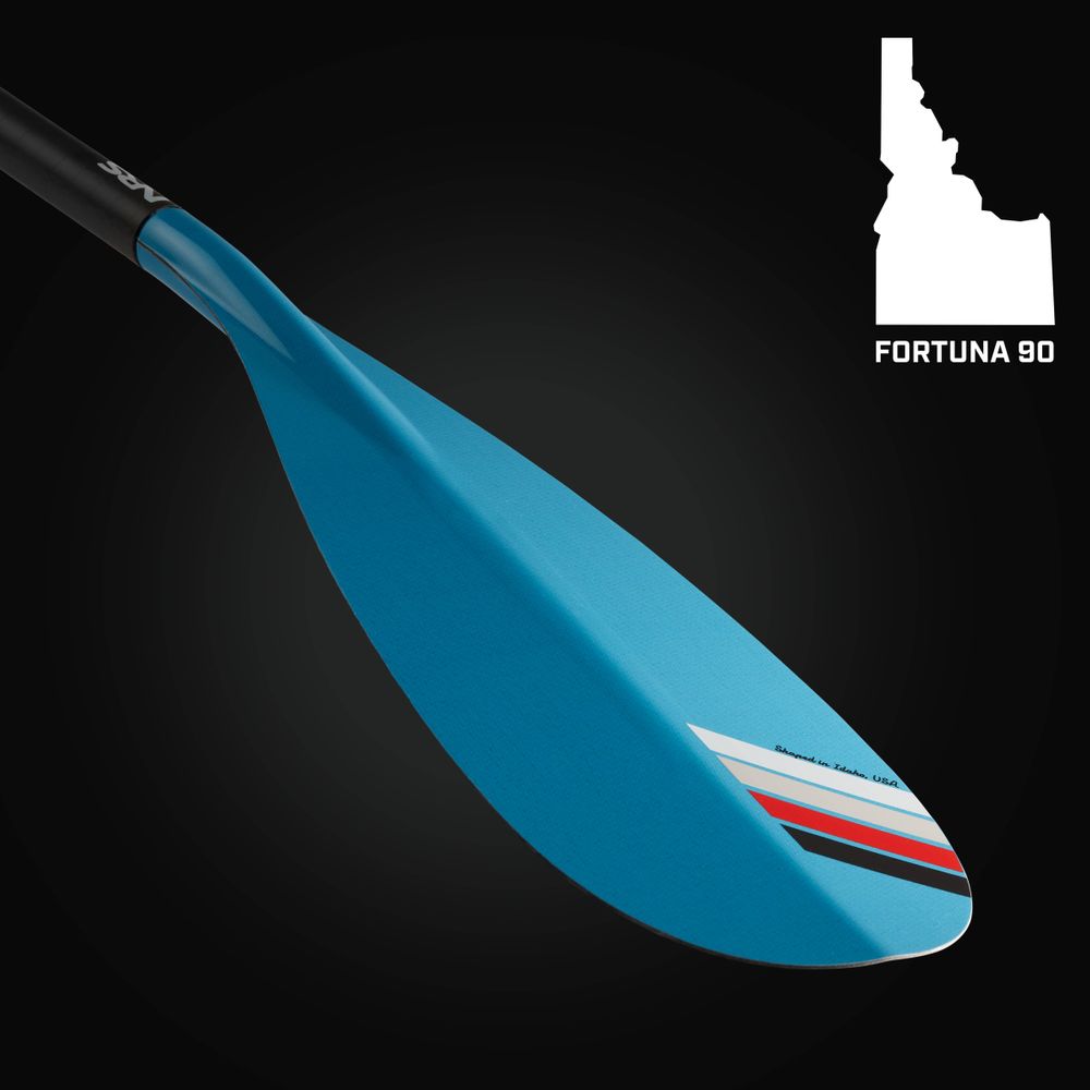 NRS Fortuna 90 Travel Adjustable SUP Paddle teal blade