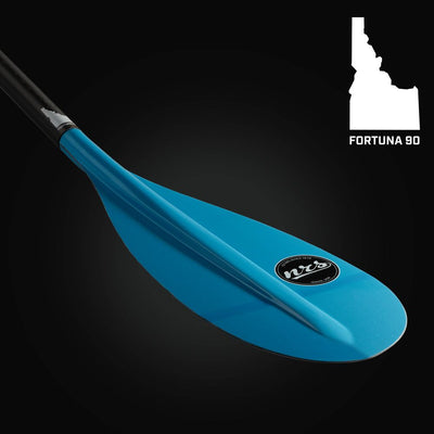 NRS Fortuna 90 Travel Adjustable SUP Paddle teal blade back