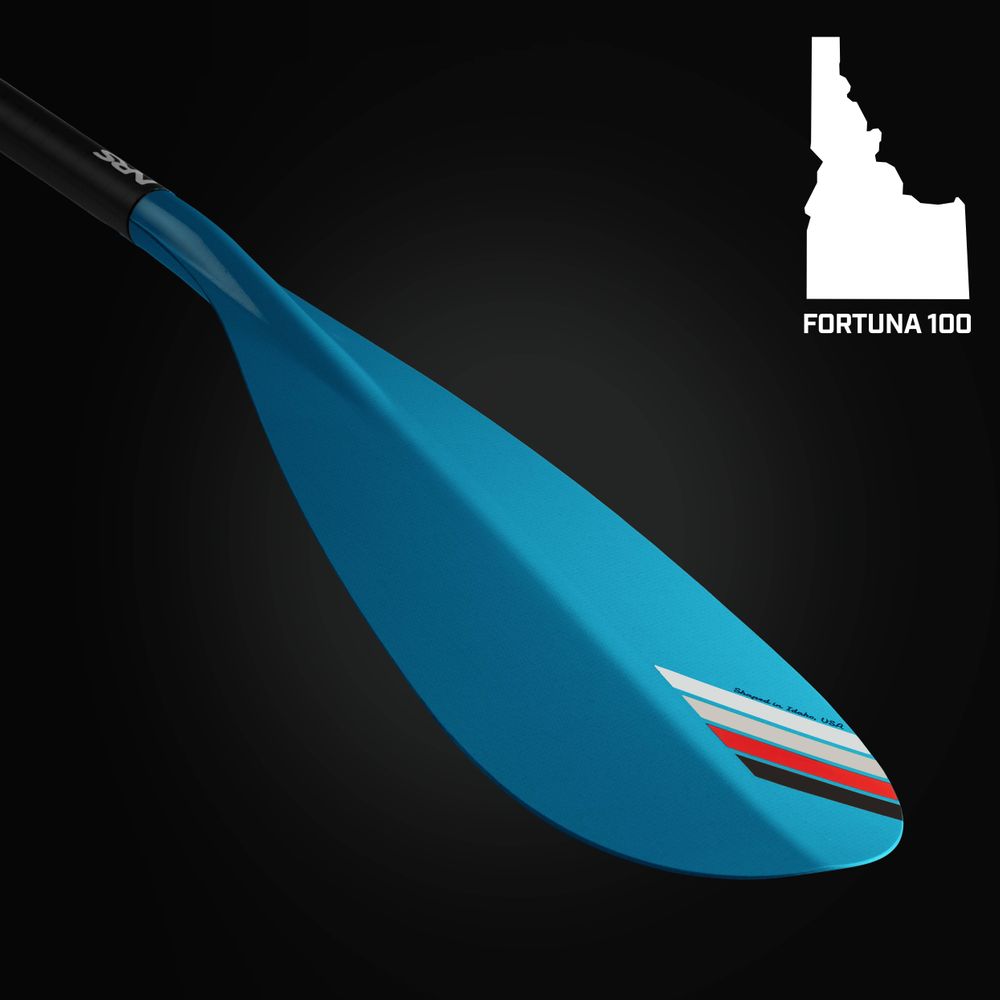 NRS Fortuna 100 Travel Adjustable SUP Paddle teal blade