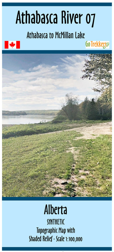 Go Trekkers Athabasca River Waterproof Map
