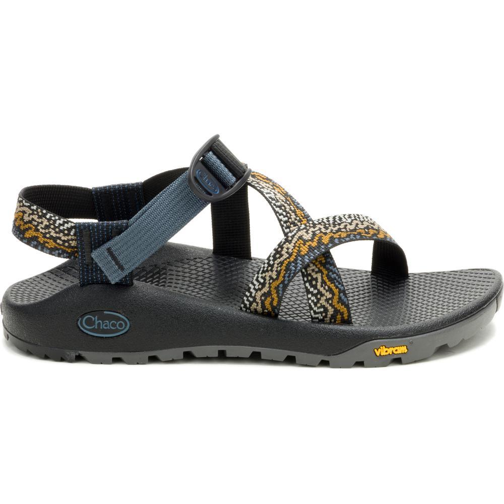 A black Chaco Women's Z/1 Rapid Pro Adjustable Strap Classic Sandal with patterned straps.