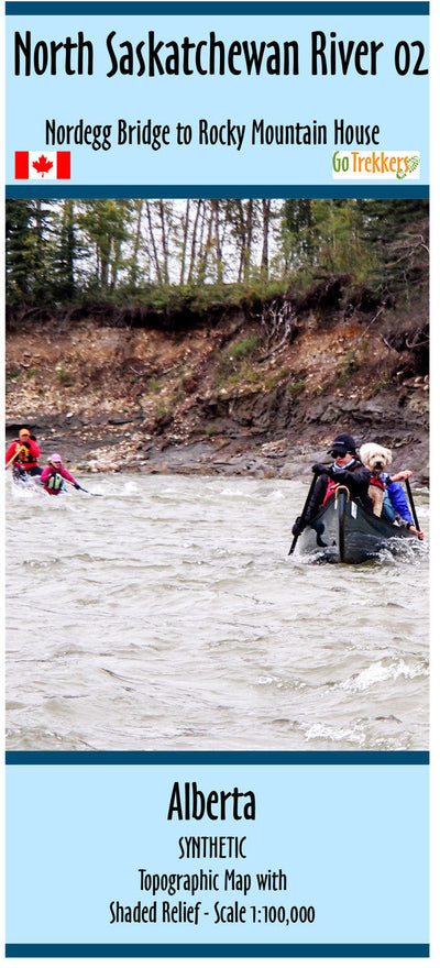 Go Trekkers North Saskatchewan River Waterproof Map