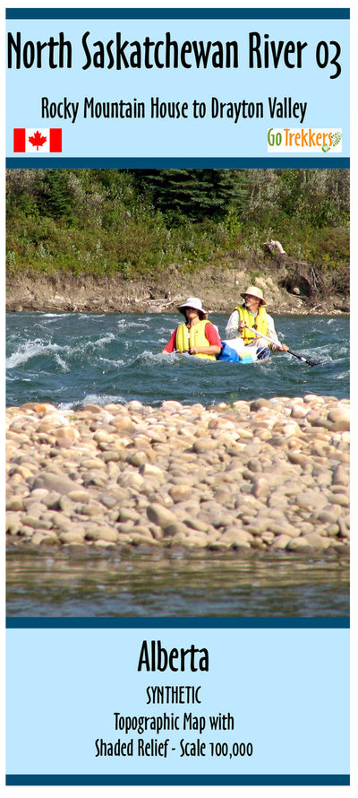Go Trekkers North Saskatchewan River Waterproof Map