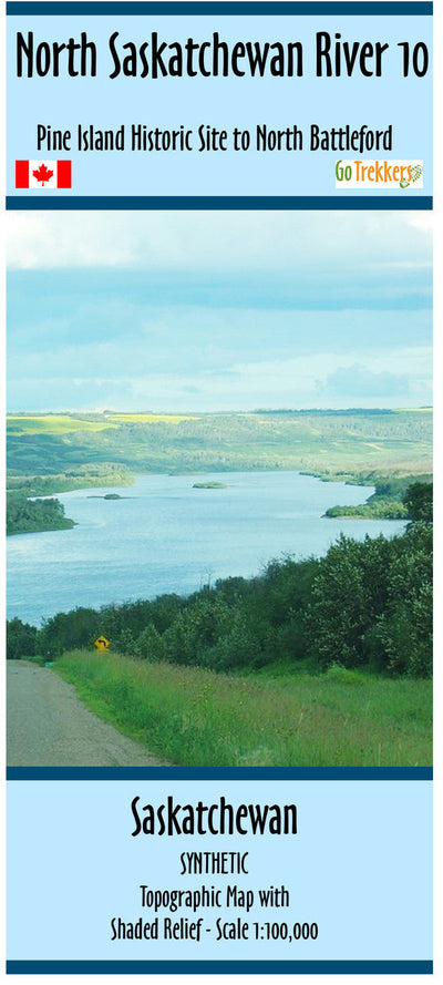 Go Trekkers North Saskatchewan River Waterproof Map