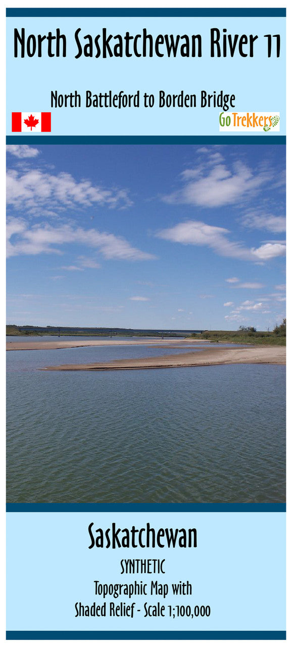 Go Trekkers North Saskatchewan River Waterproof Map
