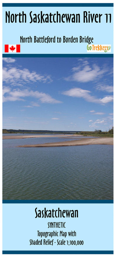 Go Trekkers North Saskatchewan River Waterproof Map