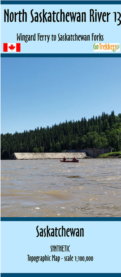 Go Trekkers North Saskatchewan River Waterproof Map