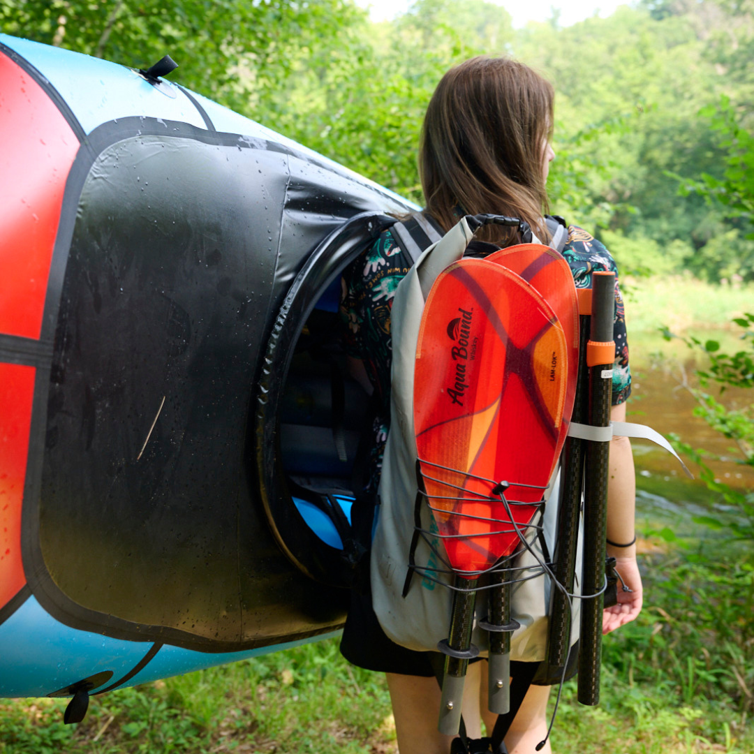 Aqua Bound Whiskey Fiberglass 4-Piece Straight Shaft Kayak Paddle