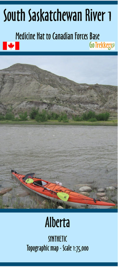 Go Trekkers South Saskatchewan River Waterproof Map