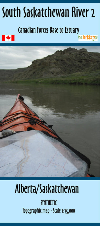 Go Trekkers South Saskatchewan River Waterproof Map