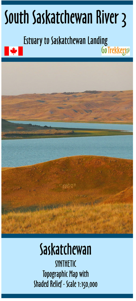 Go Trekkers South Saskatchewan River Waterproof Map