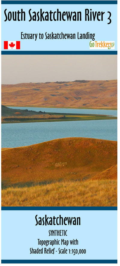Go Trekkers South Saskatchewan River Waterproof Map