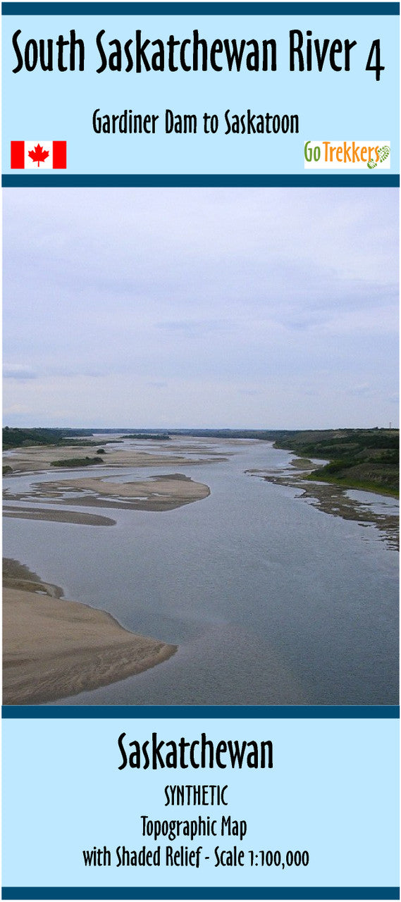 Go Trekkers South Saskatchewan River Waterproof Map