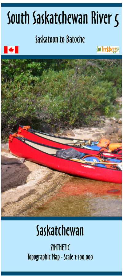 Go Trekkers South Saskatchewan River Waterproof Map