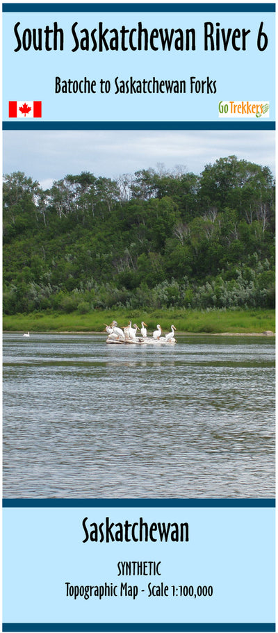 Go Trekkers South Saskatchewan River Waterproof Map