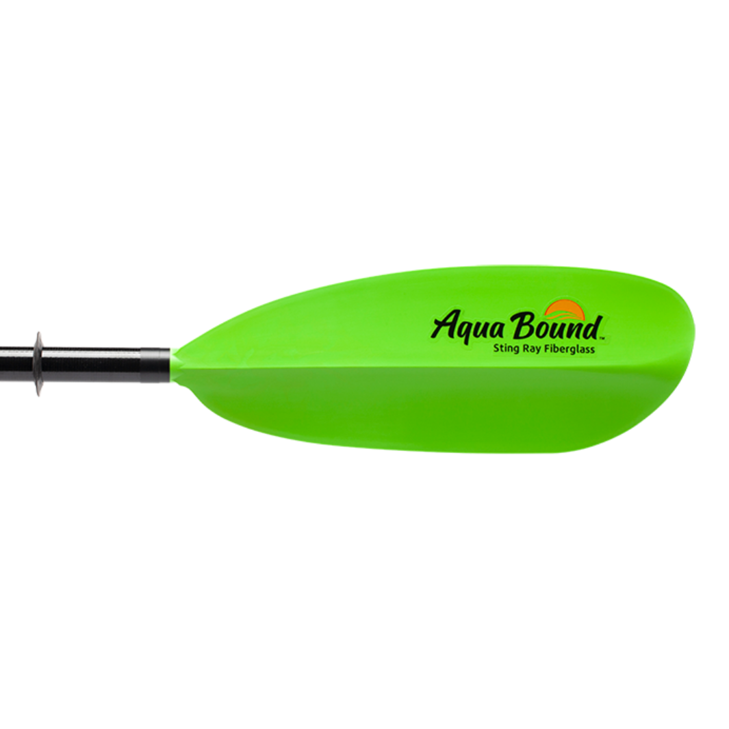 Aquabound Sting Ray Fiberglass 2pc Snap Button Kayak Paddle