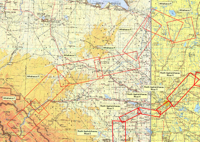 Go Trekkers Athabasca River Waterproof Map