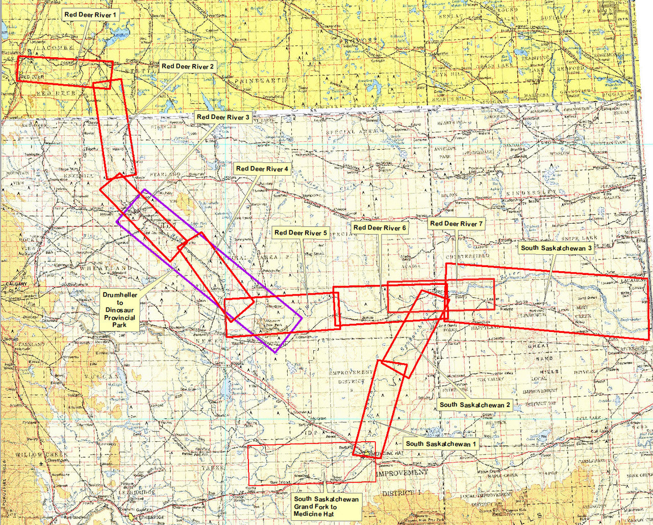 Go Trekkers South Saskatchewan River Waterproof Map