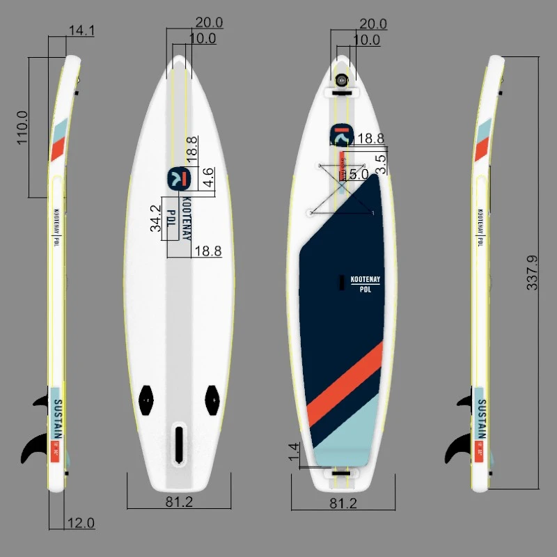Kootenay Paddleboards Sustain Inflatable SUP Board