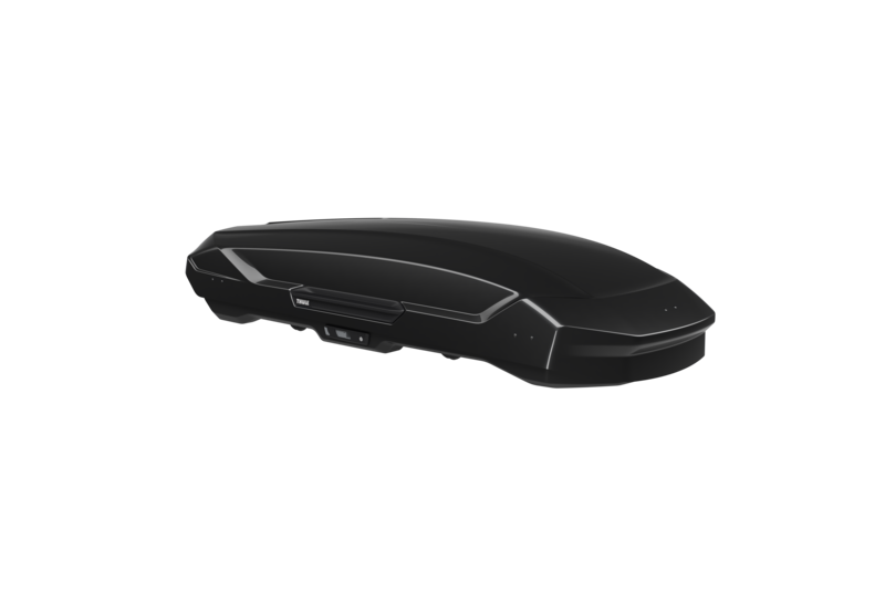 Thule Motion 3 XL black rooftop cargo box with aerodynamic design for extra storage on vehicles