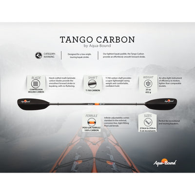 Aquabound Tango Carbon Kayak Paddle-AQ-Outdoors