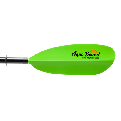 Aquabound Sting Ray Fiberglass 2pc Snap Button Kayak Paddle